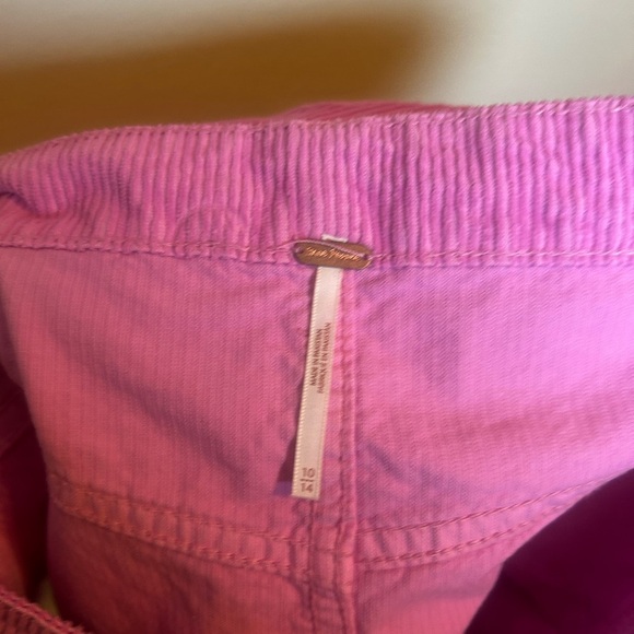 Free People Ray Cord Mini‎ Skirt in Pink Frosting - Picture 5 of 7